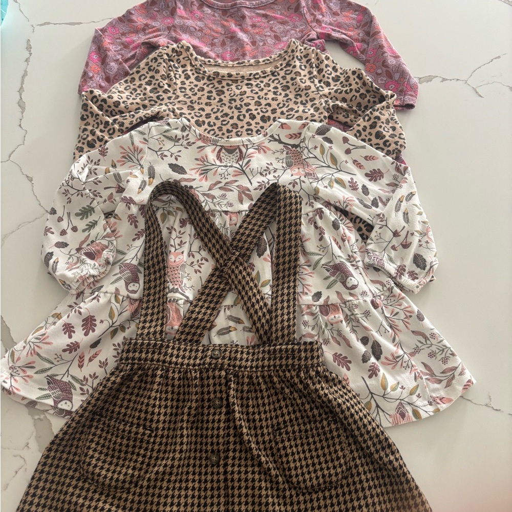 Cat & Jack Kids Dresses Casual Set - Pink, Leopard, Floral, Brown